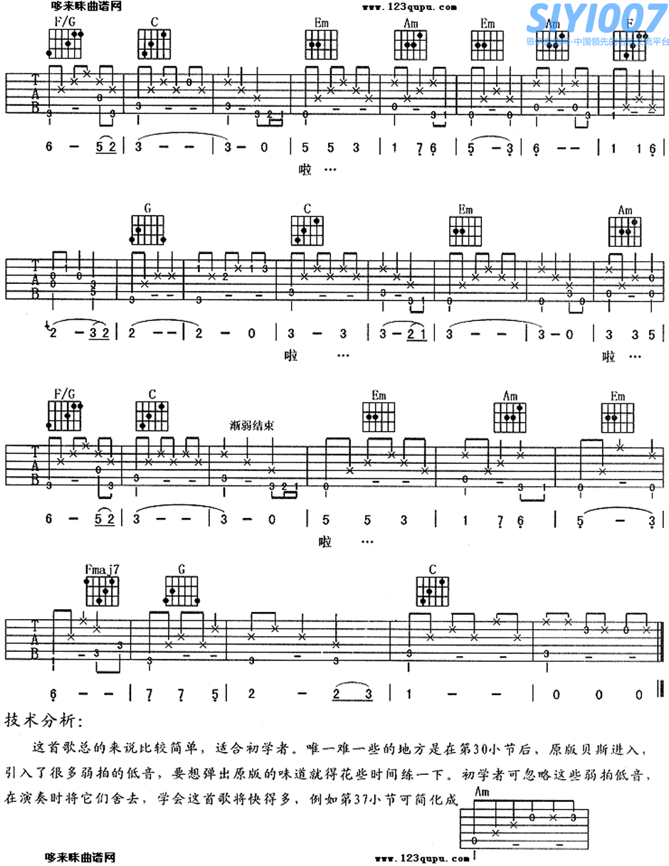 《红十字方队》主题曲相逢是首歌(《红十字方队》主题曲)吉他谱第3页