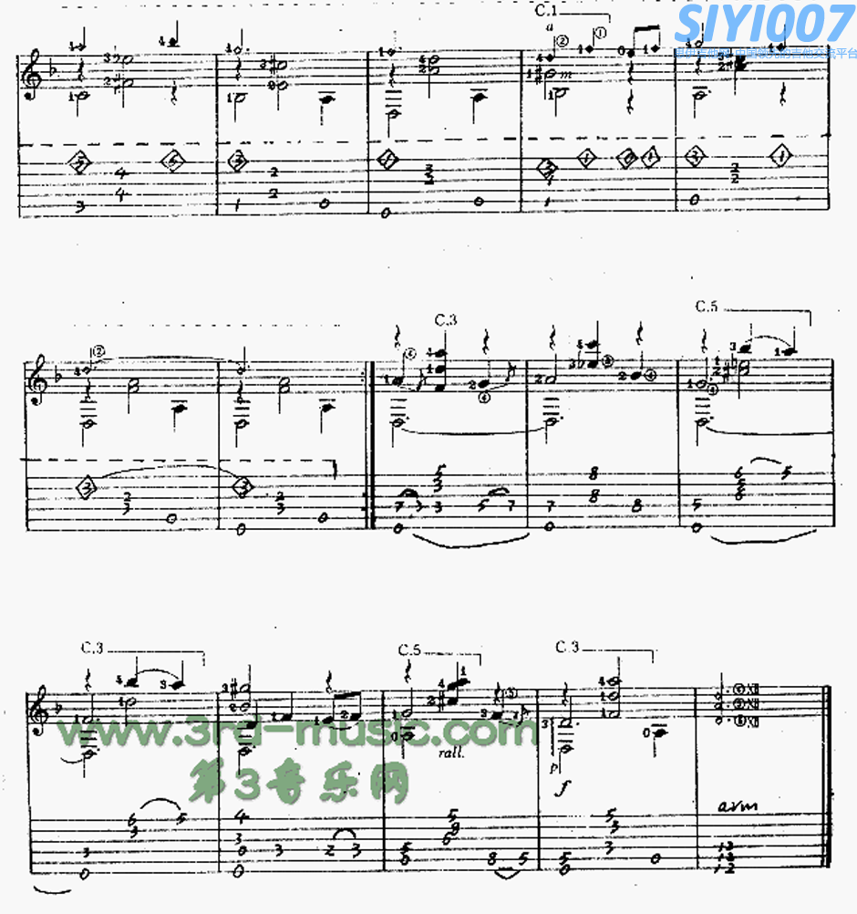 独奏曲阿美利亚的遗言吉他谱第2页