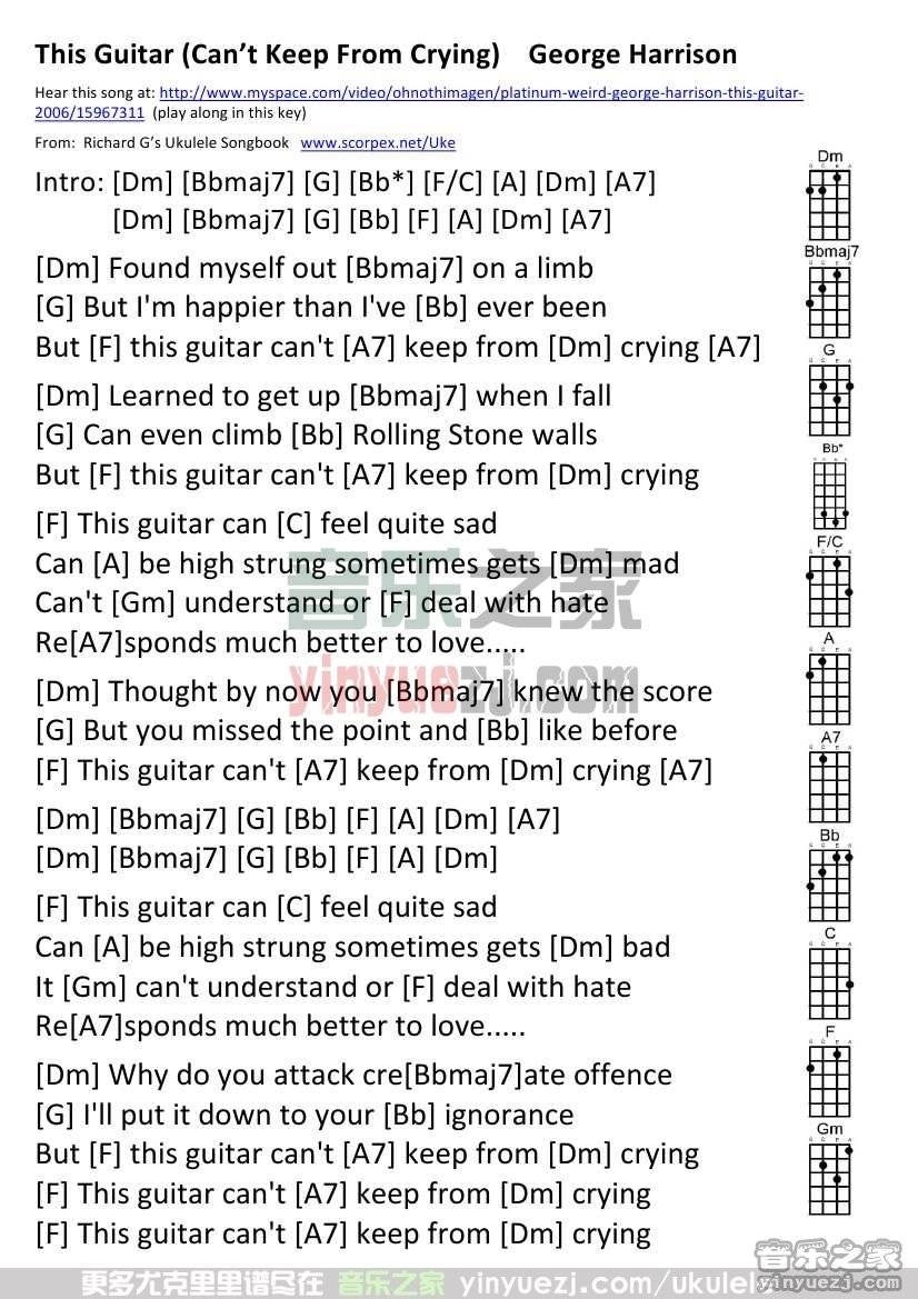 《The Guitar》尤克里里谱