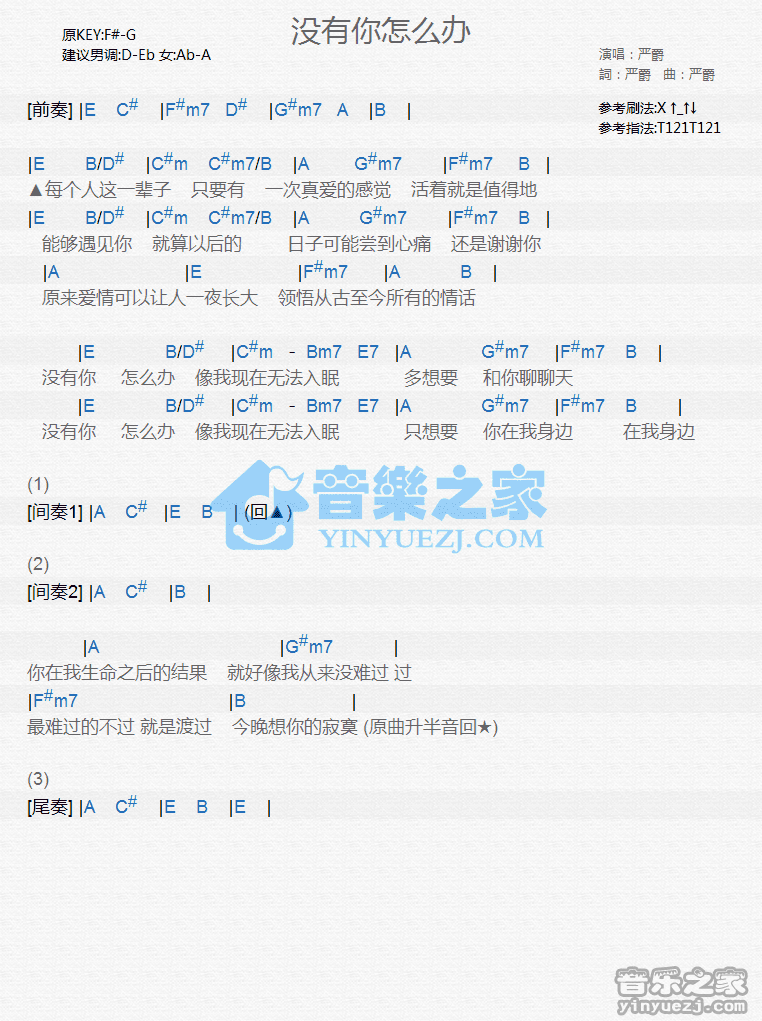 郑宜农《还是会害怕失去你》尤克里里弹唱谱